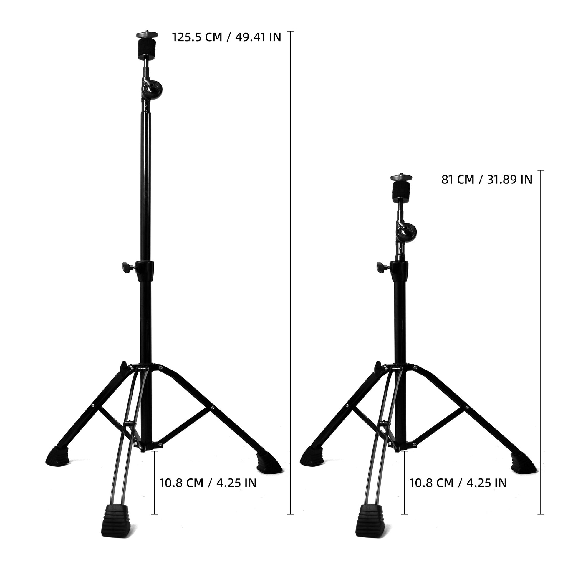 JBK-Black Nickel Straight Cymbal Stand Beatello