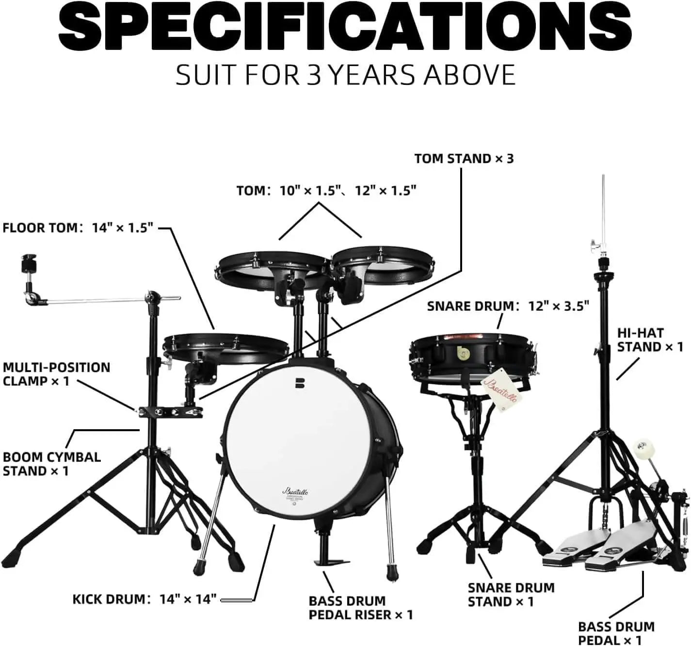 Beatello - Jungle Pad Portable Drum Set