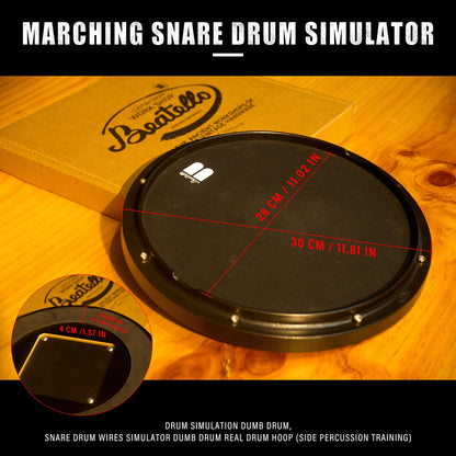 Marching Snare Drum Built-in 455 Steel Balls
