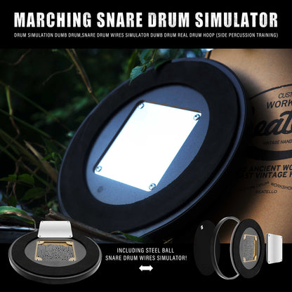 Marching Snare Drum Built-in 455 Steel Balls