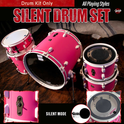 JBK- Muffler Drum Set 518 Series Pink Drum