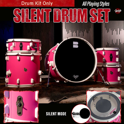 JBK- Muffler Drum Set 518 Series Pink Drum