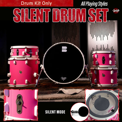 JBK- Muffler Drum Set 518 Series Pink Drum