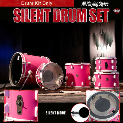 JBK- Muffler Drum Set 518 Series Pink Drum