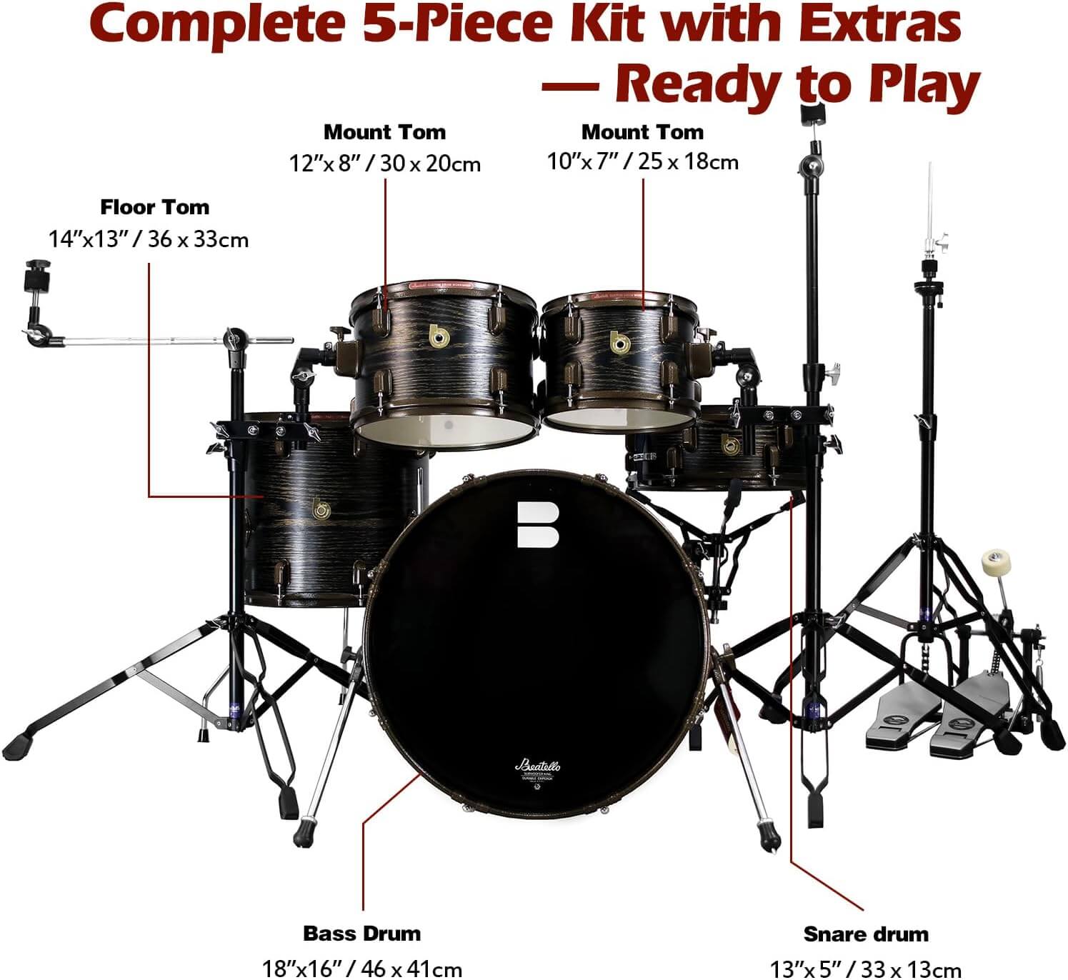 Beatello Muffler Drum Set 518 Series – Beatello
