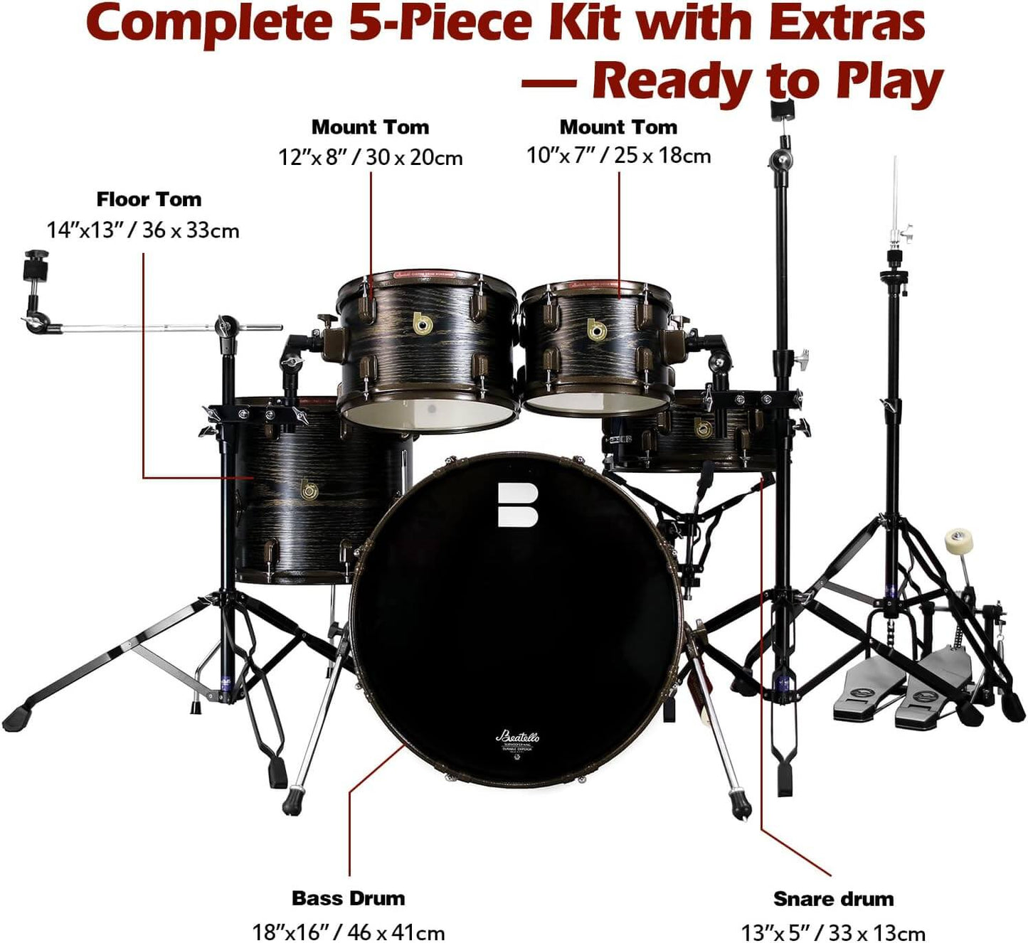 JBK- Muffler Drum Set 518 Series