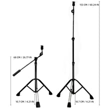 Straight Nickel Cymbal Stand +EVA No-slip Handle Beatello