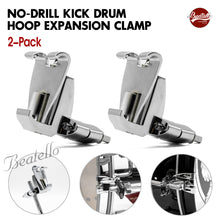 No-Drill Kick Drum Hoop Expansion Clamp 2-pack