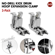No-Drill Kick Drum Hoop Expansion Clamp 2-pack