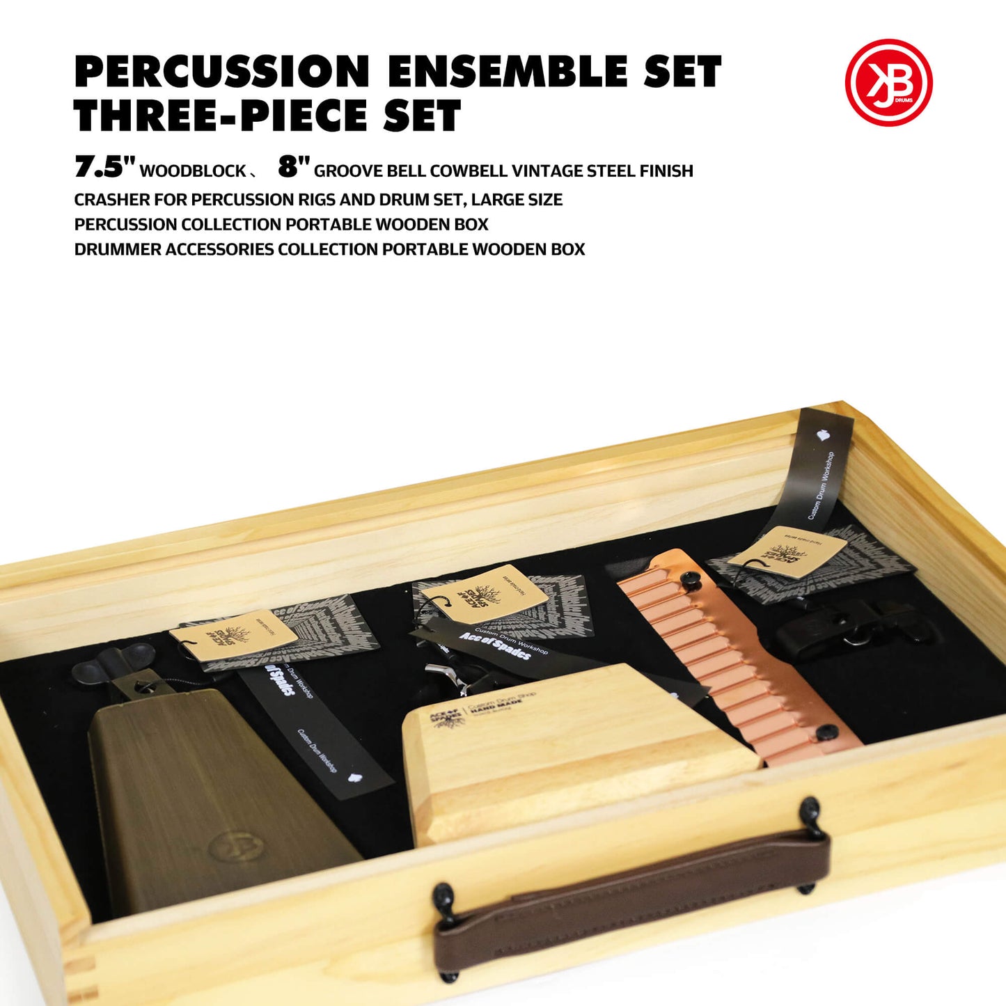 JBK Percussion Collection Portable Wooden Box