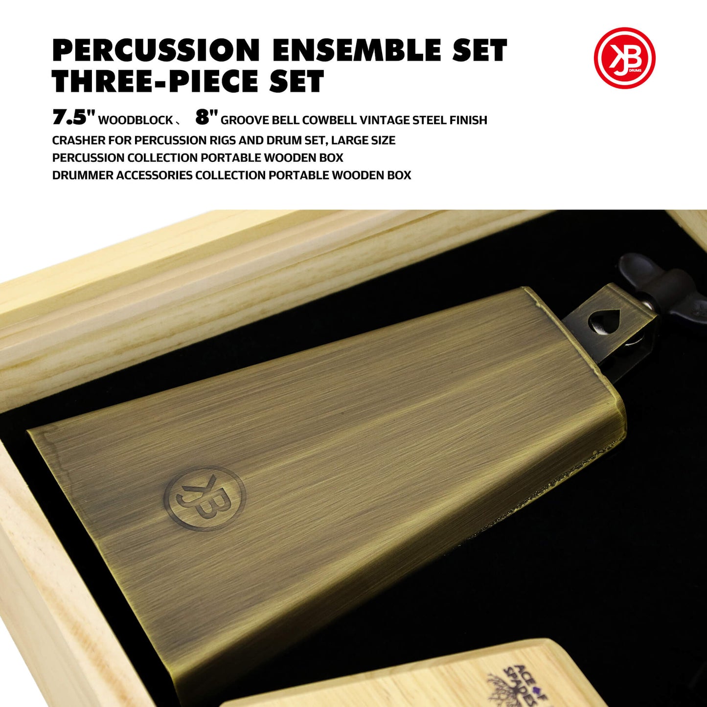 JBK Percussion Collection Portable Wooden Box
