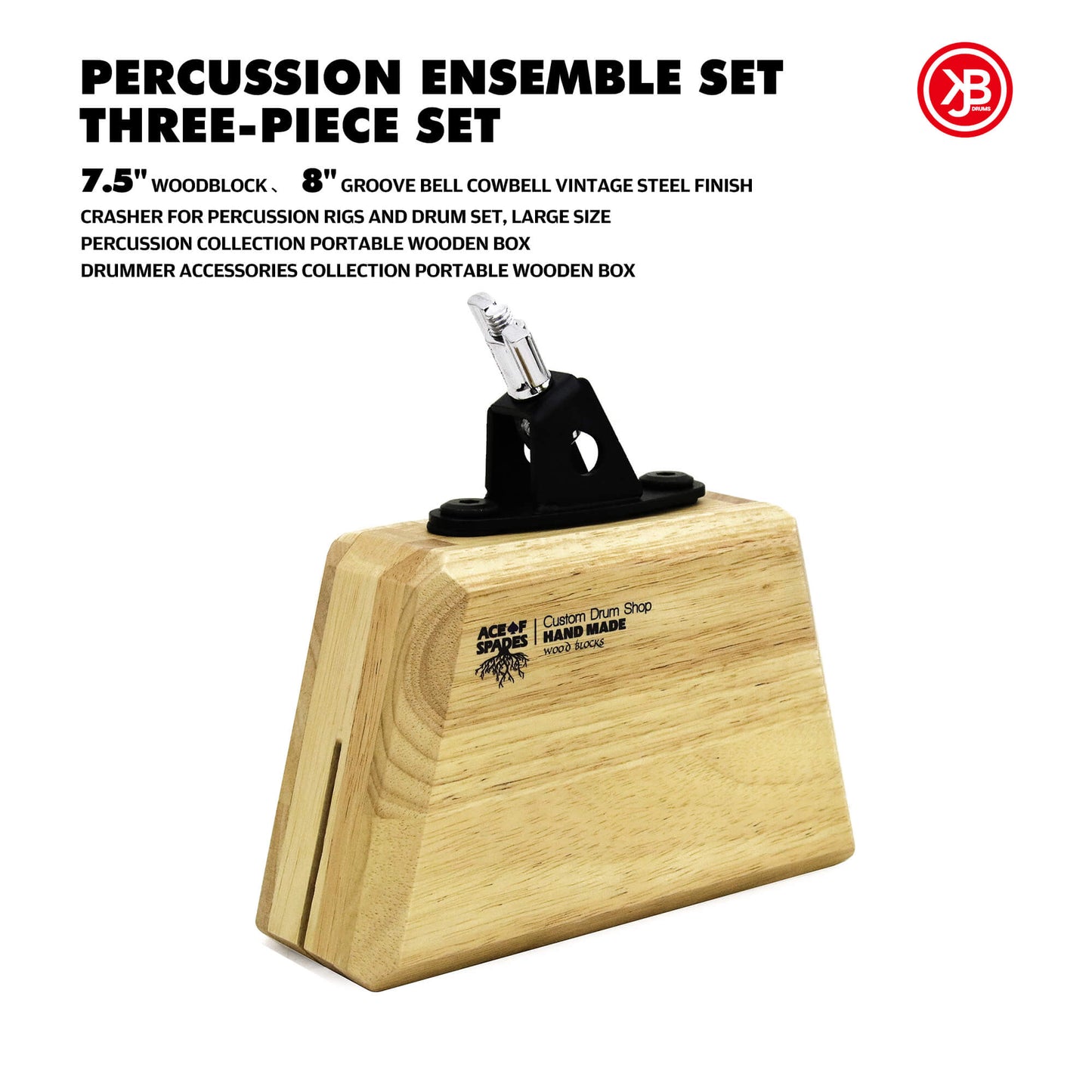 JBK Percussion Collection Portable Wooden Box