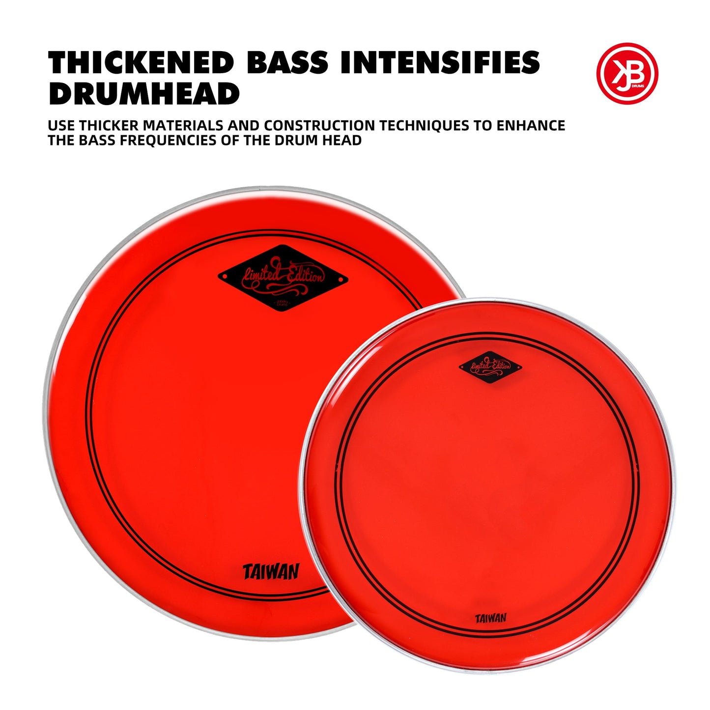 22-Inch Bass Drumhead & 16-Inch Snare Drumhead | Beatello Drum Heads Beatello