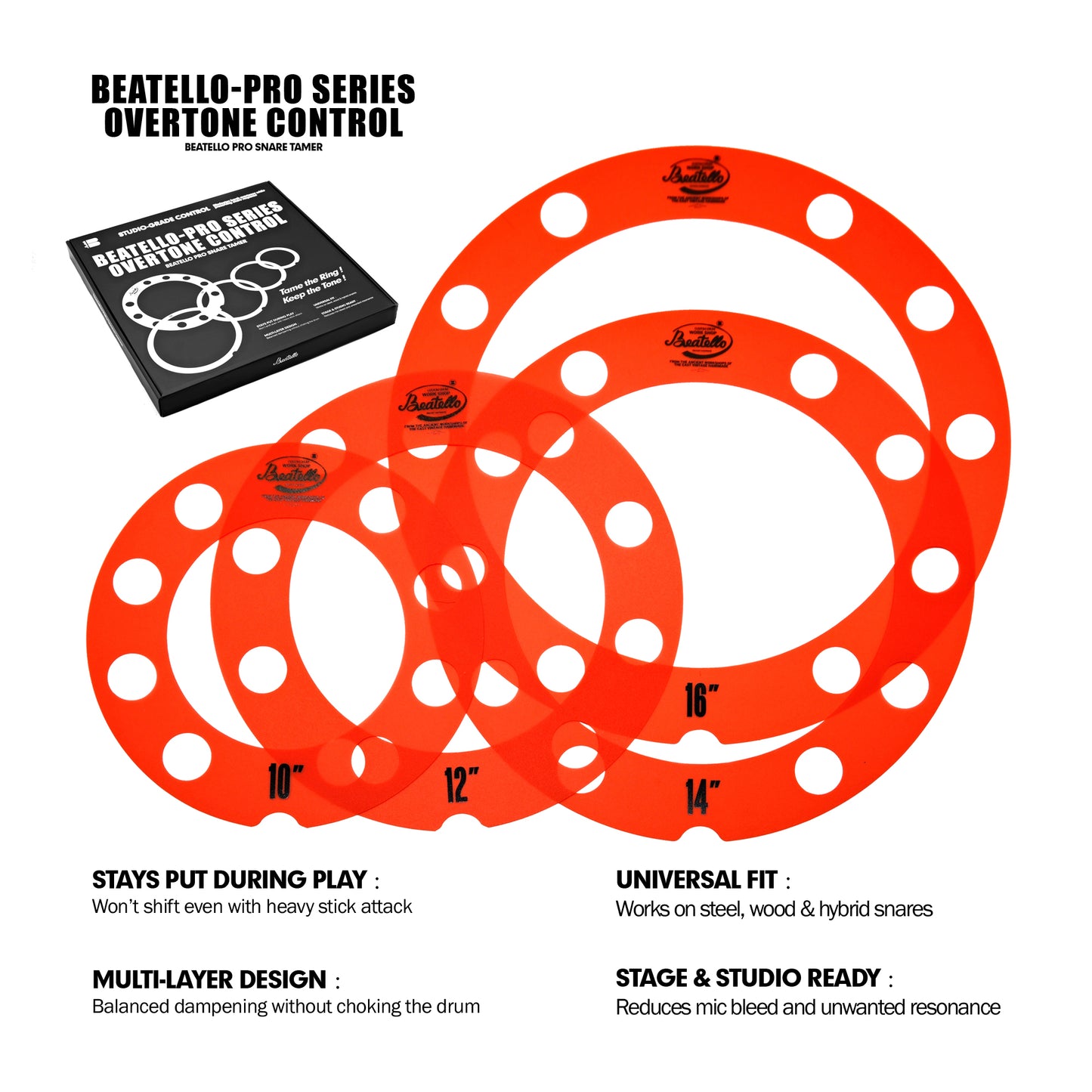 Beatello-Reso Rings & Low-End Enhancers Drum Mute