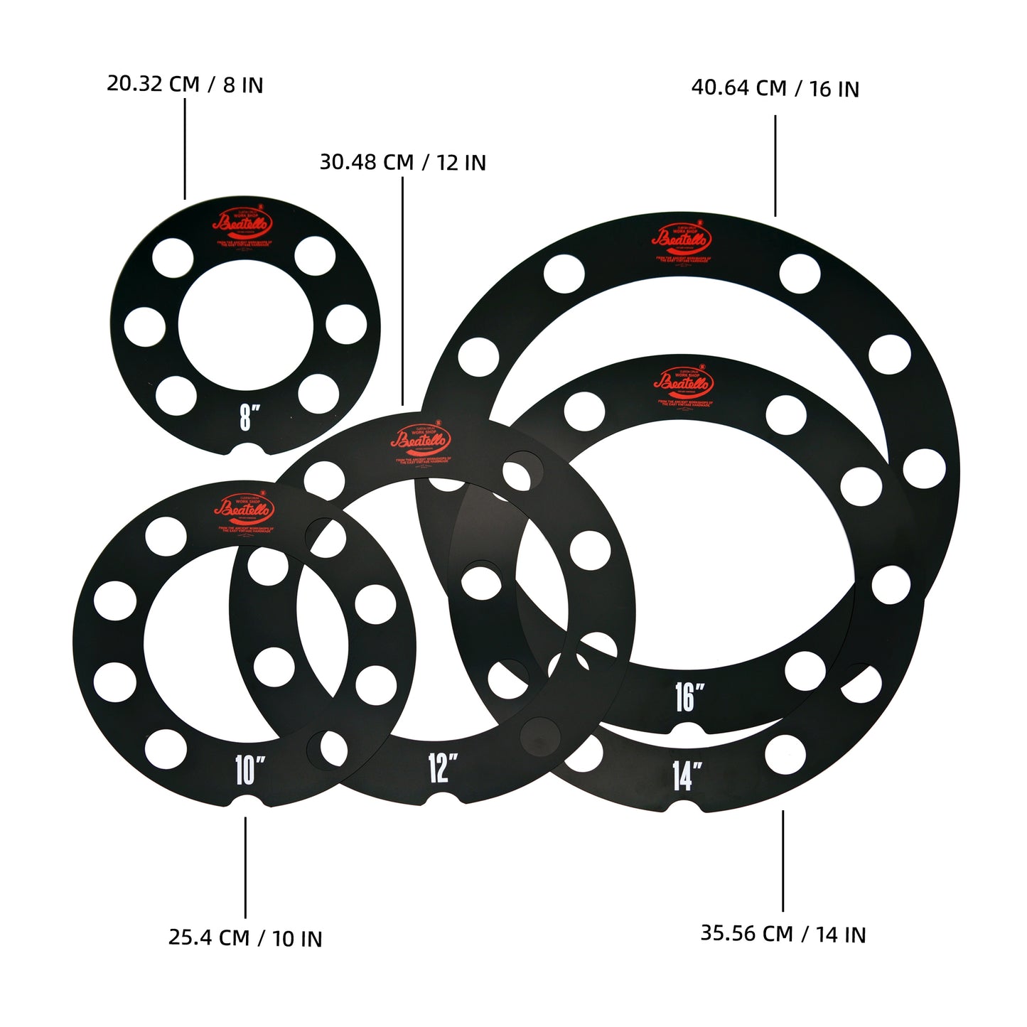 Beatello-Reso Rings & Low-End Enhancers Drum Mute 5pcs