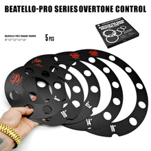 Anillos Beatello-Reso y potenciadores de graves Sordina para batería (5 unidades)