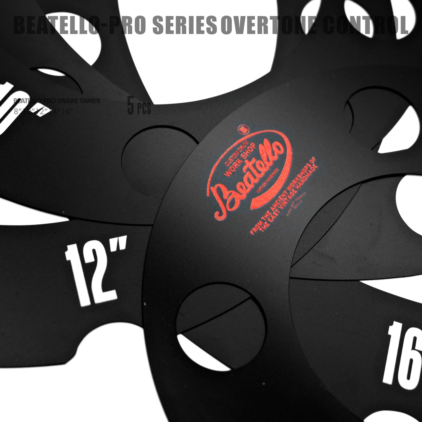 Beatello-Reso Rings & Low-End Enhancers Drum Mute 5pcs