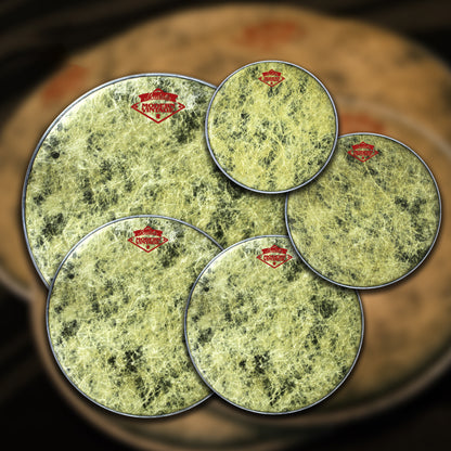 Beatello-Simulated Animal Print Drum Heads 5Pcs