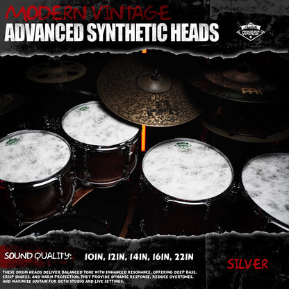 Beatello-Simulated Animal Print Drum Heads 5Pcs