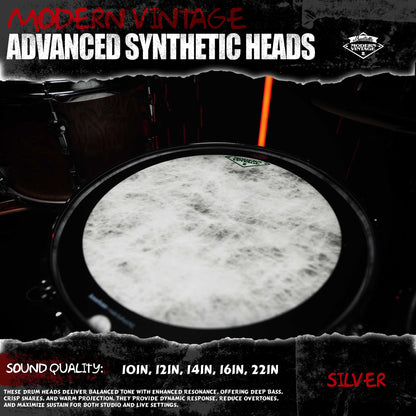 Beatello-Simulated Animal Print Drum Heads 5Pcs