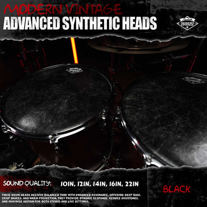 Beatello-Simulated Animal Print Drum Heads 5Pcs