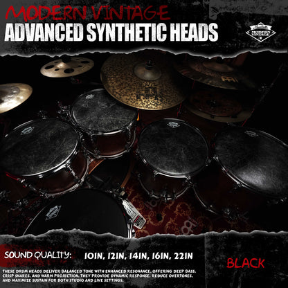 Beatello-Simulated Animal Print Drum Heads 5Pcs