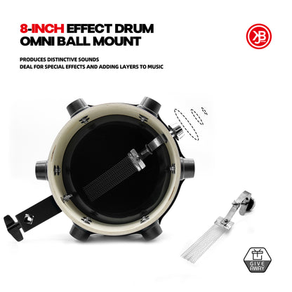 8-IN Snare Drum With a Gimbal Ball Drum