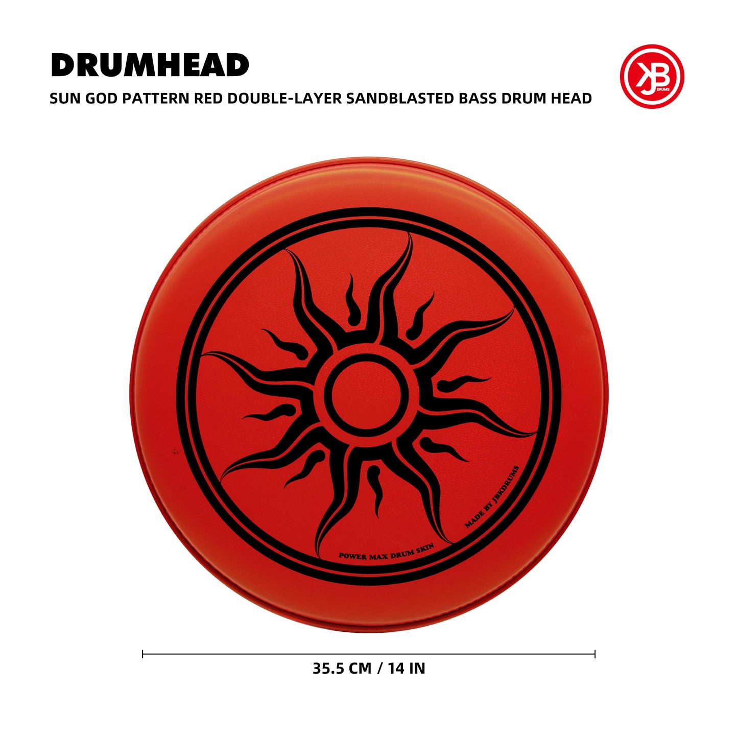 Sun God Pattern 14 In Snare Drum Head
