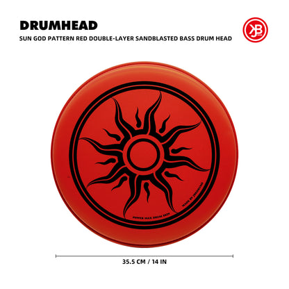 Sun God Pattern 14 In Snare Drum Head