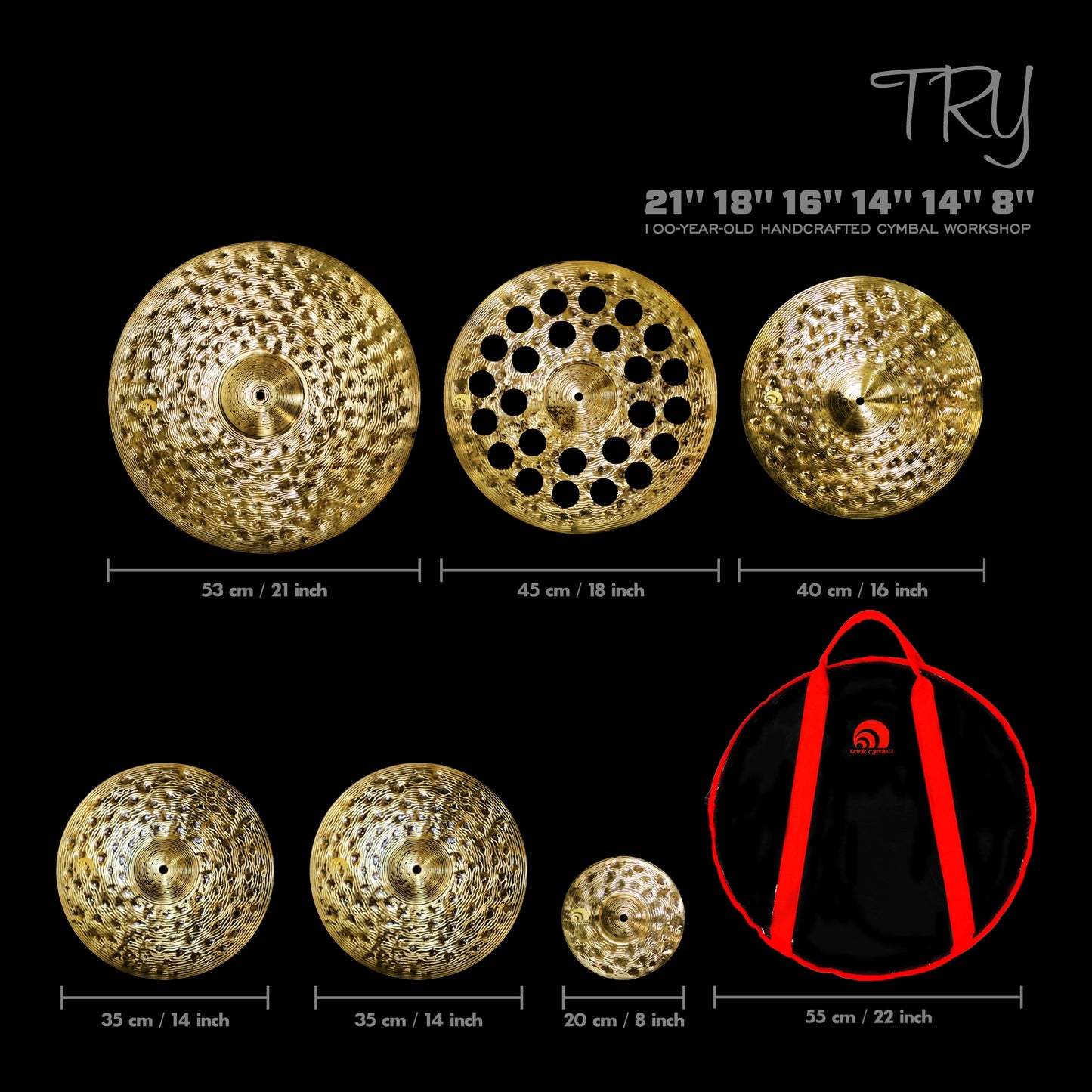 TRY series HANDMADE Cymbal Set