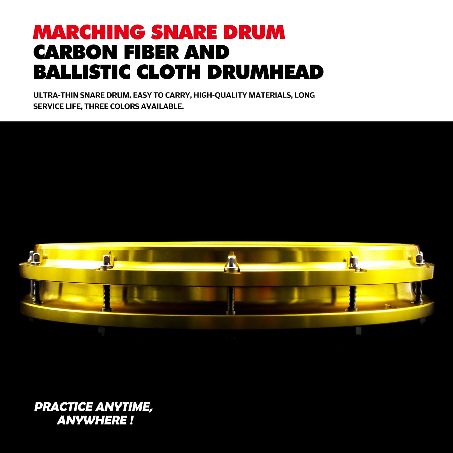 Ultra-thin Marching Snare Drum