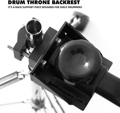 Universal Drum Throne Backrest – Adjustable & Removable