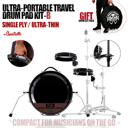 Ultra Portable Travel Drum Pad Kit