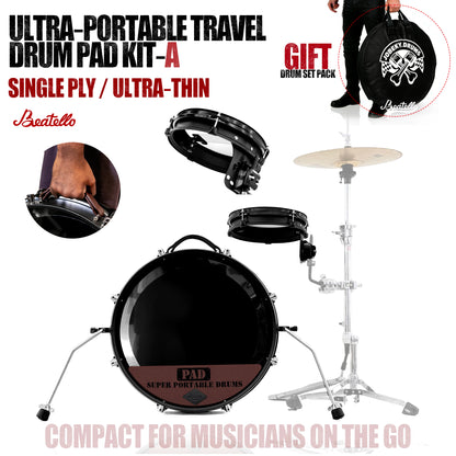 Ultra Portable Travel Drum Pad Kit