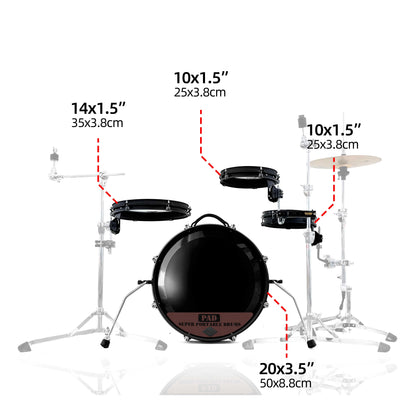 Ultra Portable Travel Drum Pad Kit