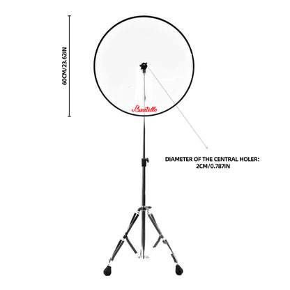 Beatello Transparent Acrylic Open Floor-Standing Drum Shield, Professional Noise Reduction Drum Screen, Sound Barrier for Studio, Live Stage & Daily Practice, Easy Assembly Stable Noise Isolation Drum Accessories