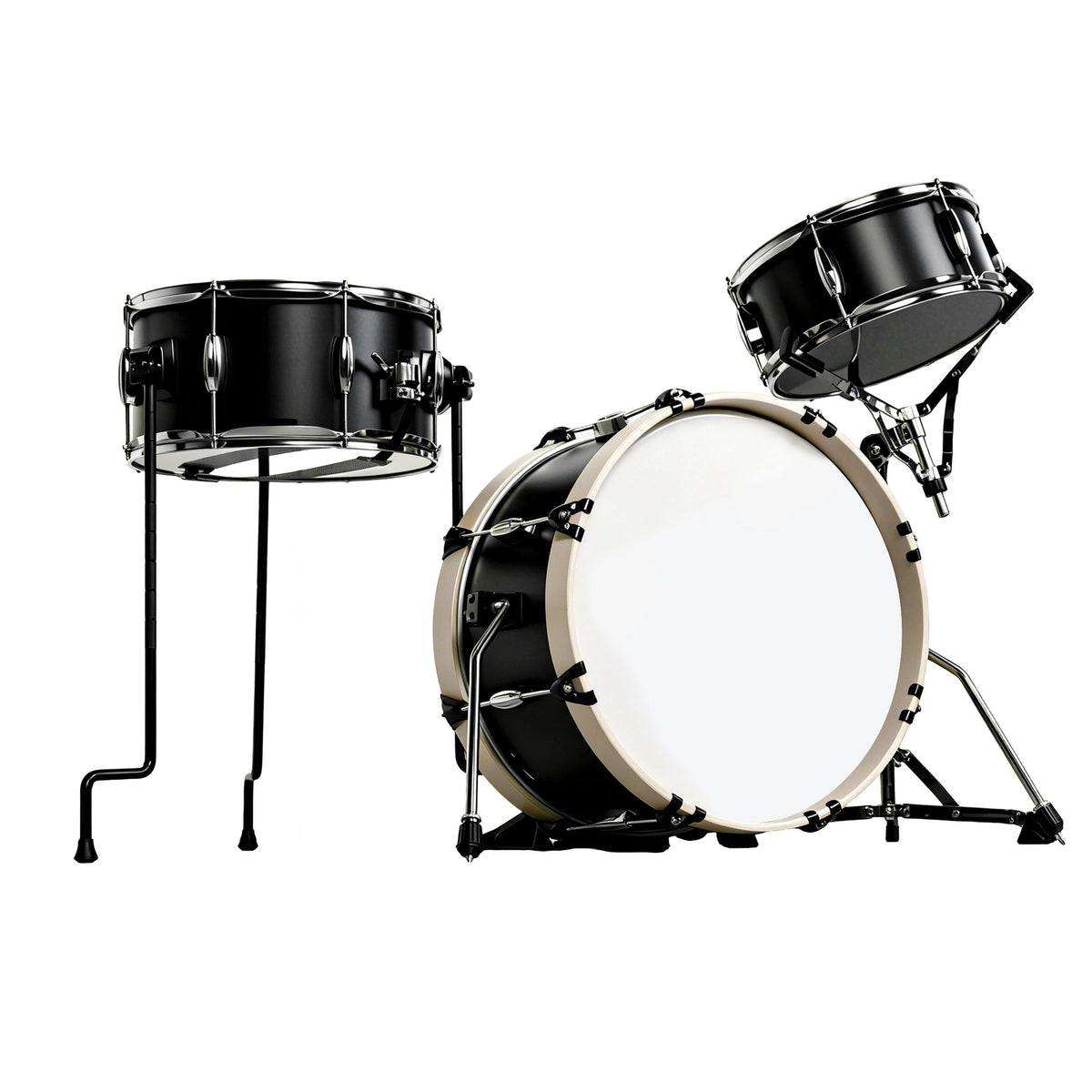 Black Jazz Serie 3pcs Drum Set, 18"