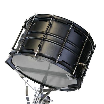Black Steel Cannon Snare Drum, 14×8"