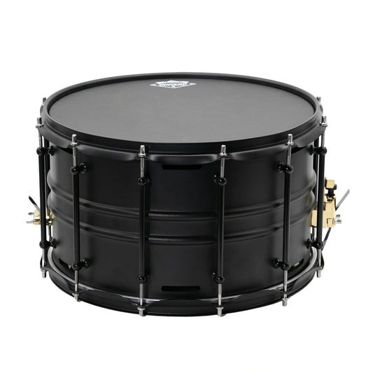 Black Steel Cannon Snare Drum, 14×8"