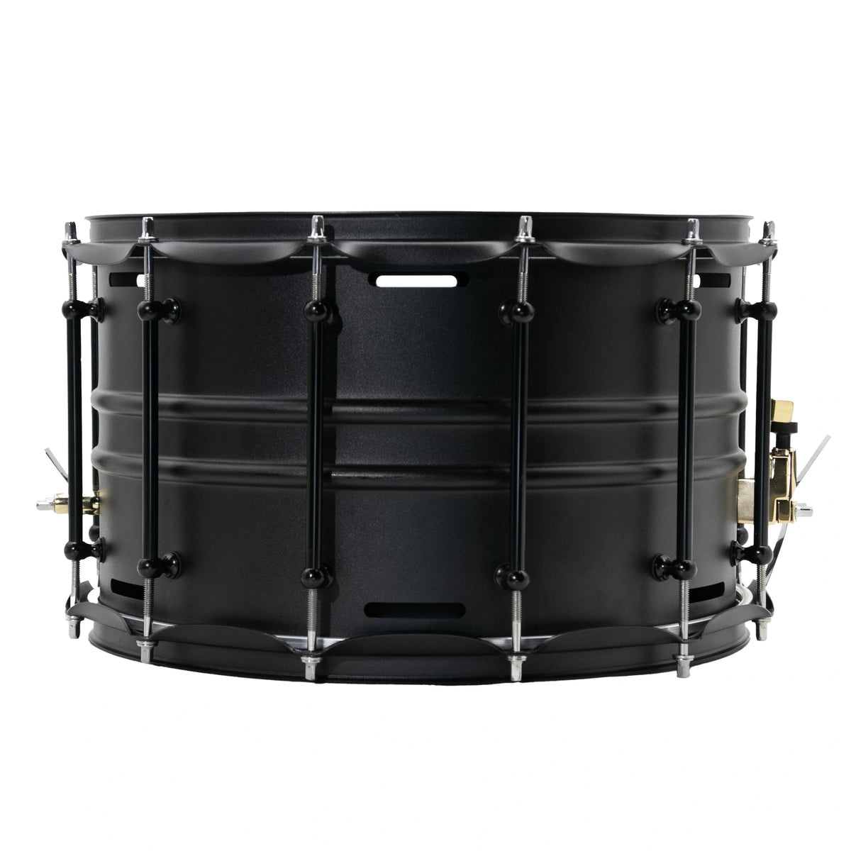 Black Steel Cannon Snare Drum, 14×8"