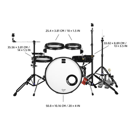 Beatello-Ultra Portable Drum Set| 1.5" Thin Shells