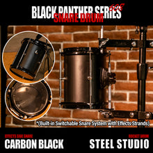 Black Panther Series-6" Carbon Black Steel Studio Effects Side Snare &Octabon Drum