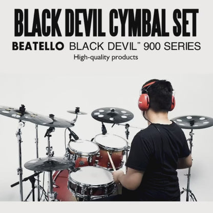 Juego de platillos Black Devil serie 900 de 7 piezas