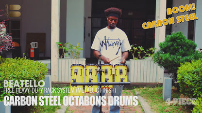 Beatello Carbon Steel Octabons Drum With Hardware